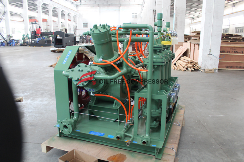 Kompresor Generator Hidrogen Diafragma Tenang di Pabrik Pengilangan