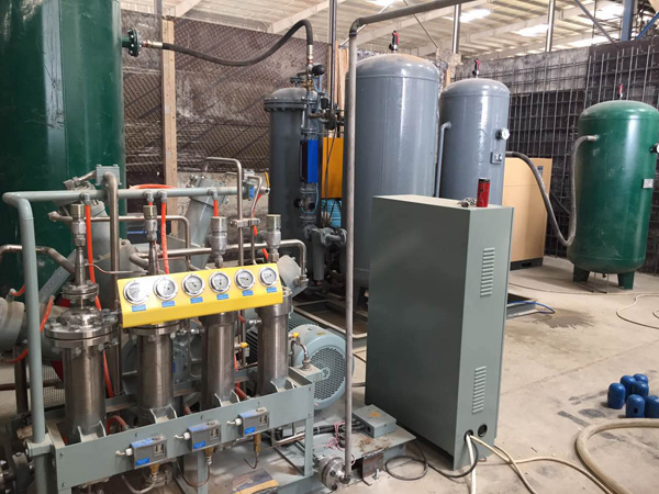 stasiun pengisian gas nitrogen