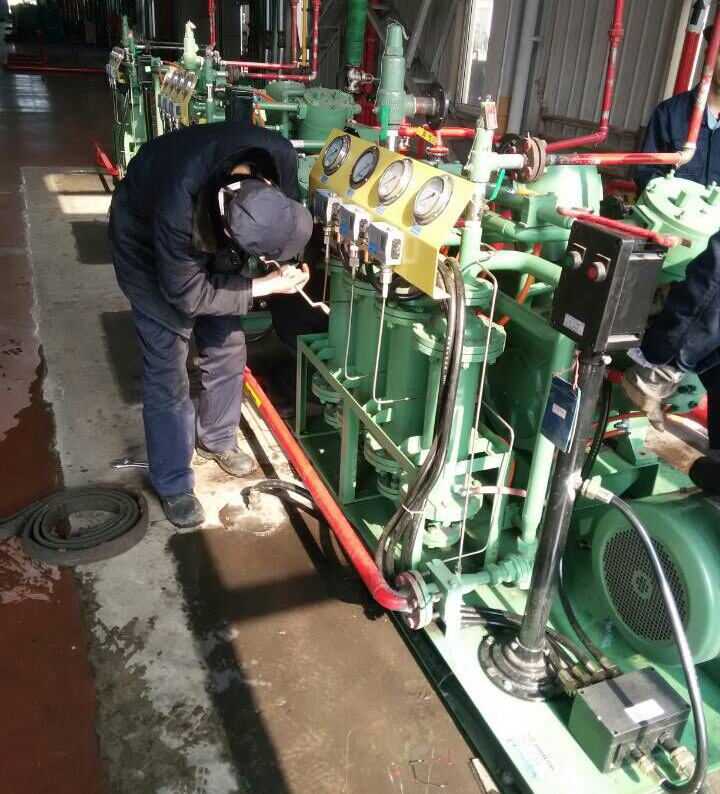 Situs penggunaan kompresor hidrogen bebas minyak Bailian (2)